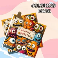 Adults with Simple Decompression Cute Doodle Little Monster Coloring Book Perfect Gift for Parties and Birthdays 1