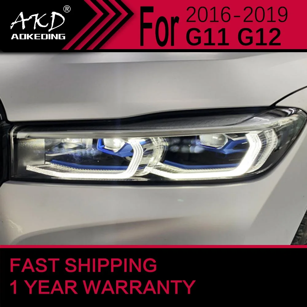 

Автомобильные фары для BMW G11 G12 светодиодный передние фары 2016-2019 G11 G12 7 Series передние фары Drl Проекционные линзы автомобильные аксессуары