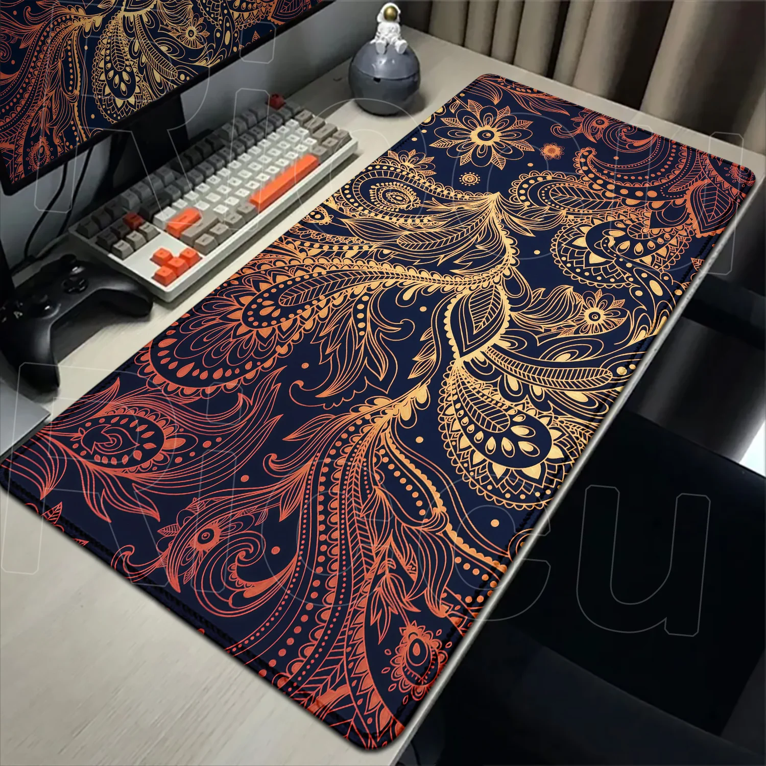 Paisley gaming mouse pad 40x90cm XXL desk mat