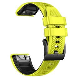Quickfit Silicone Watchband - 26mm/22mm Strap Bracelet - MARQ Captain (Gen 2) (Green black)