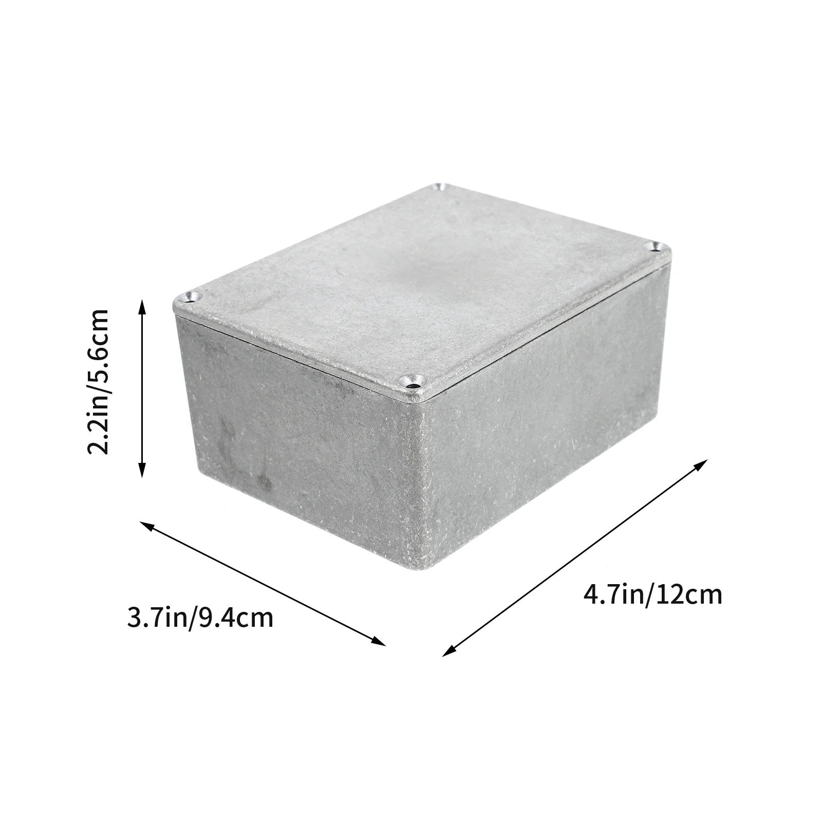 

1pc Aluminium Box for Guitar Effector Stomp Box Guitar Supply (Silver)