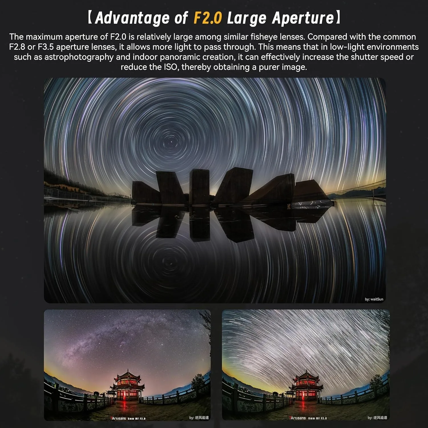 7artisans 6mm F2.0 대각선 어안 프라임 렌즈 APS-C 220 °   니콘 Z 캐논 RF M4/3 후지 XF  E 마운트용 대구경 렌즈