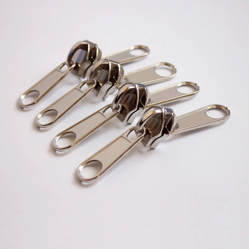 5pcs Big Size Outdoors Shed DIY Tent Accessories Green Red Plastic Silver Metal 10# Nylon Double Sided Puller Zipper Sliders