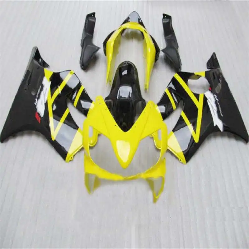 

Dor-Injection mold Fairing Kit for CBR600F4I 04 05 06 07 CBR600 F4I CBR 600F4I 2004 2007 Yellow black Fairings set