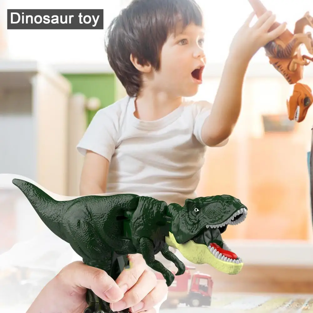 

Kids Dinosaur Toy Tyrannosaurus Rex Vibrating Head And Tail Moving Jaw Swinging Left And Right Forest Overlord Dinosaur Toy