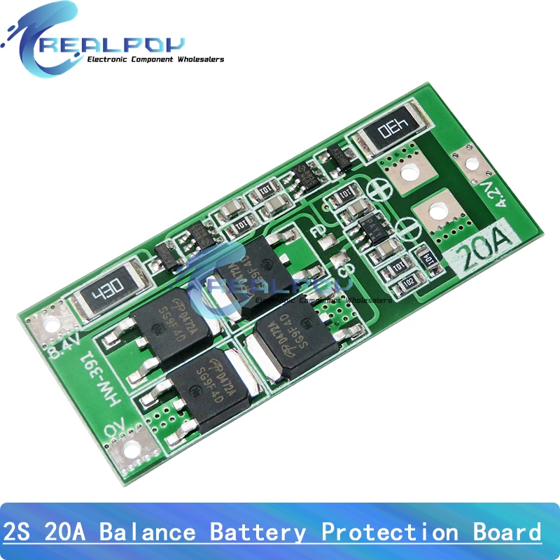 5x Batterie Schutzboards 2S 7,4V 13A - Für Li-Ion & Li-Po Akkus