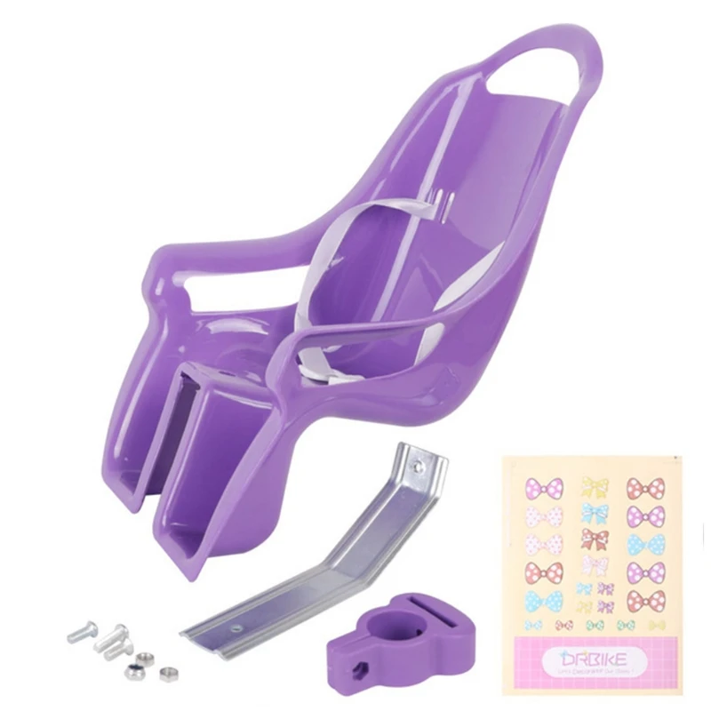 

Universal for Doll Bike for Seat with Stickers DIY Decal Girls Kids Bike Accessories Decorations for Students