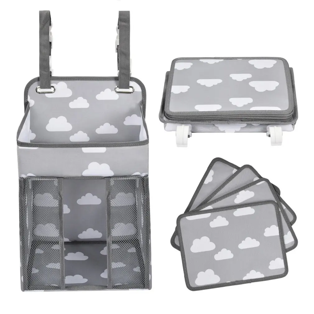 

Nappy Wall Organizer Diaper Organizer Caddy With Multiple Pockets Cot Storage Bag Hanging Diaper Caddy Organizers