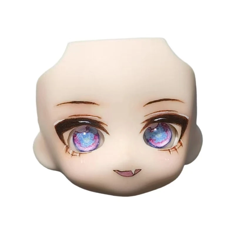 Ob11 Ob22 Blank Face GSC Handmade Faceplates Open Eyes White Magic Change Clay Face Replacement DIY Doll Accessories