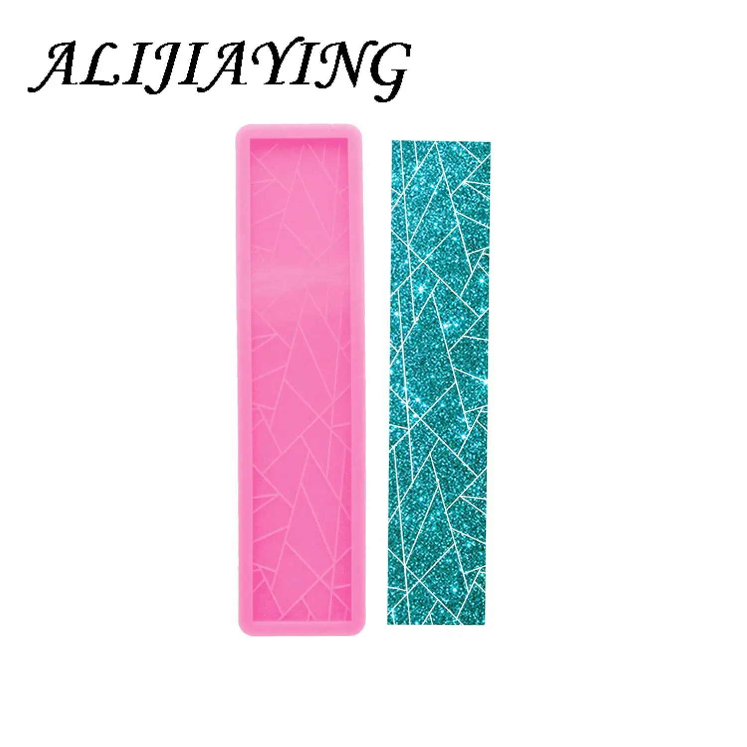Shiny Hohe Qualität 2,7 cm * 14cm Rechteck Lesezeichen Formen Silikon Form für DIY Harz Epoxy Handwerk, schokolade Kuchen Formen DY0526 – Detail 7