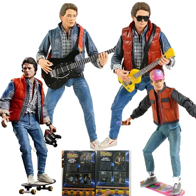 

Новинка Назад в будущее Часть Ii Neca 1985 гитара Marty Mcfly прослушивание фигурки героев декоративная модель игрушка для детей Подарки