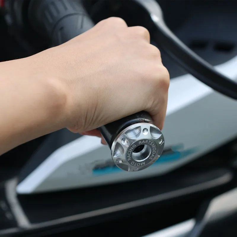 Handlebar End Cap Plug Motorcycle Handle Bar Caps Slider Motor Bike for Honda Yamaha Dirt Bike Accessories Black Red Sliver 2pcs