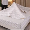 New Thicken Quilted Mattress Cover With Zipper Bedspread Mattress Cover Soft King Queen Bed Fitted Sheet 2