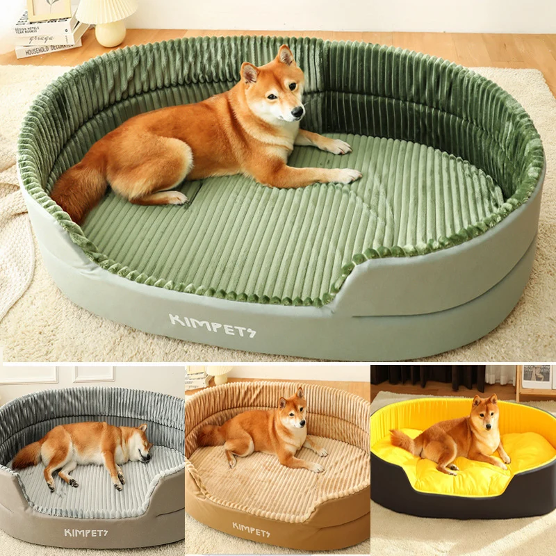 Letto Per Cani A Doppia Faccia Di Grandi Dimensioni Extra Large Dogs House Sofa Kennel Soft Fleece Pet Dog Cat Warm Bed S-3Xl Accessori Per Animali Do