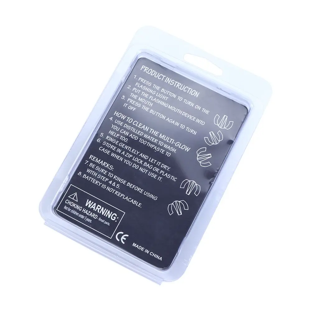 Festival Halloween Decoration Glowing Toys Halloween Toys Halloween Glow Braces Glitter Braces LED Light Toys Costume Party