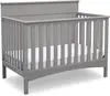 Fancy 4-in-1 Convertible Baby Crib - Greenguard Gold Certified, Grey 1