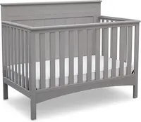 Fancy 4-in-1 Convertible Baby Crib - Greenguard Gold Certified, Grey 1