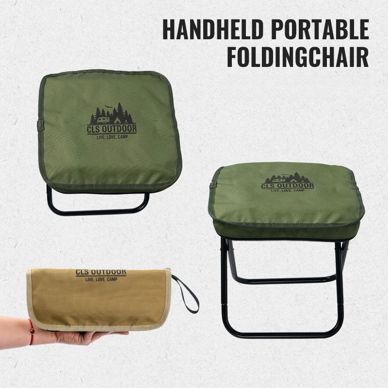 Tactical Folding Chair Ultralight Aluminum Alloy Portable Camping Seat Compact Fishing Stool for Climbing Outdoor Activities