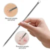 Acne Needle Remove Blackhead Blemish Pimple Comedone 4pcs/Set Double-ended Stainless Steel Facial Cleaning Skin Care 6