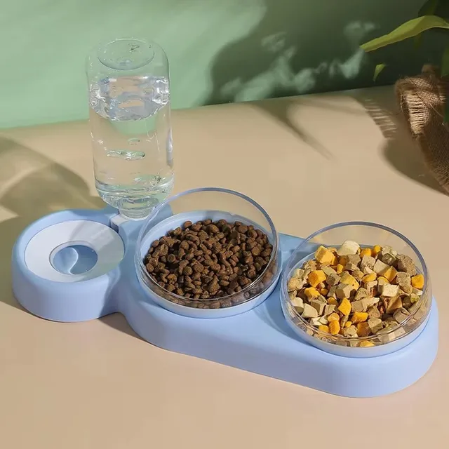 New cat double bowl automatic pet bowl feeder dog drinking fountain cat bowl dog bowl cat bowl cat supplies drinking fountain New cat double bowl automatic pet bowl feeder dog drinking fountain cat bowl dog bowl cat bowl cat supplies drinking fountain