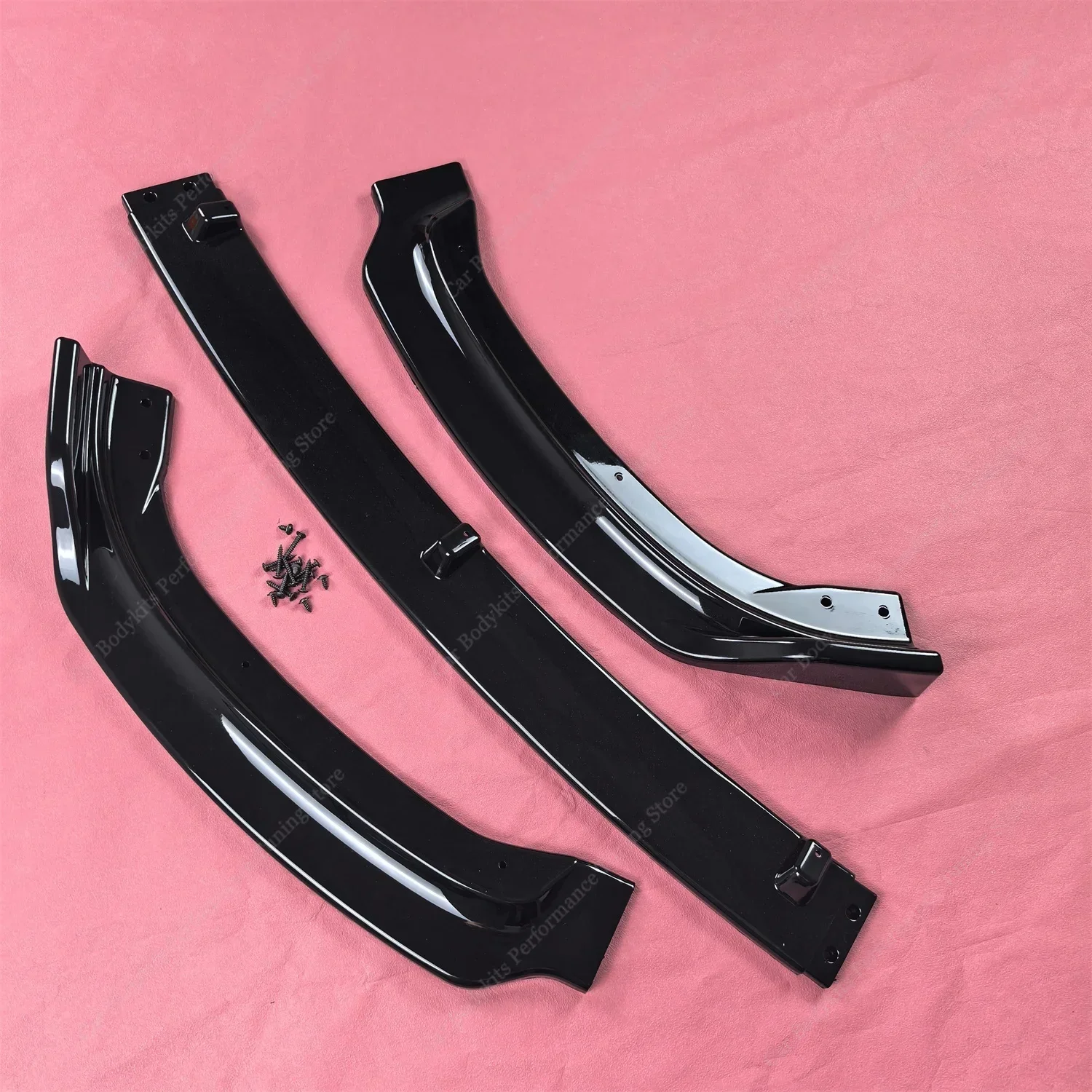 Labbro Spoiler Paraurti Anteriore Per BMW F30 F31 3 Serie M Sport 2012 2018 328i 335i 330i 320i Splitter Opacolucido Nerocarbonio - Foto 2