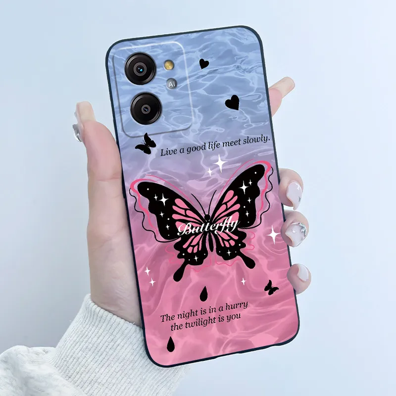 Charming Cartoon Soft Silicone Protective Phone Case with Printed Shell Design