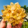 New Find Natural Yellow Phantom Quartz Crystal Cluster Mineral Specimen Healing 4