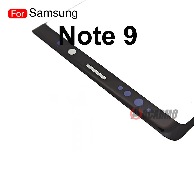 삼성 갤럭시 노트 9 10 플러스 전면 외부 유리 패널 커버, 터치 스크린 플레이트 수리 부품