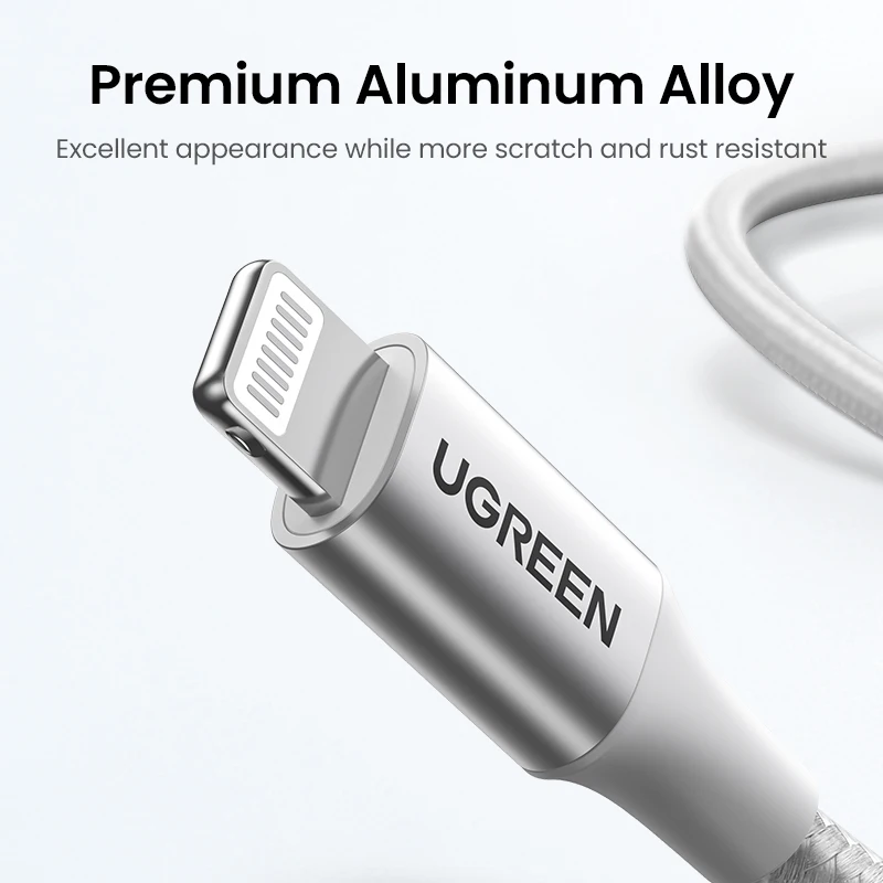 UGREEN MFi Certified USB-C to Lightning Fast Charging Braided Cable