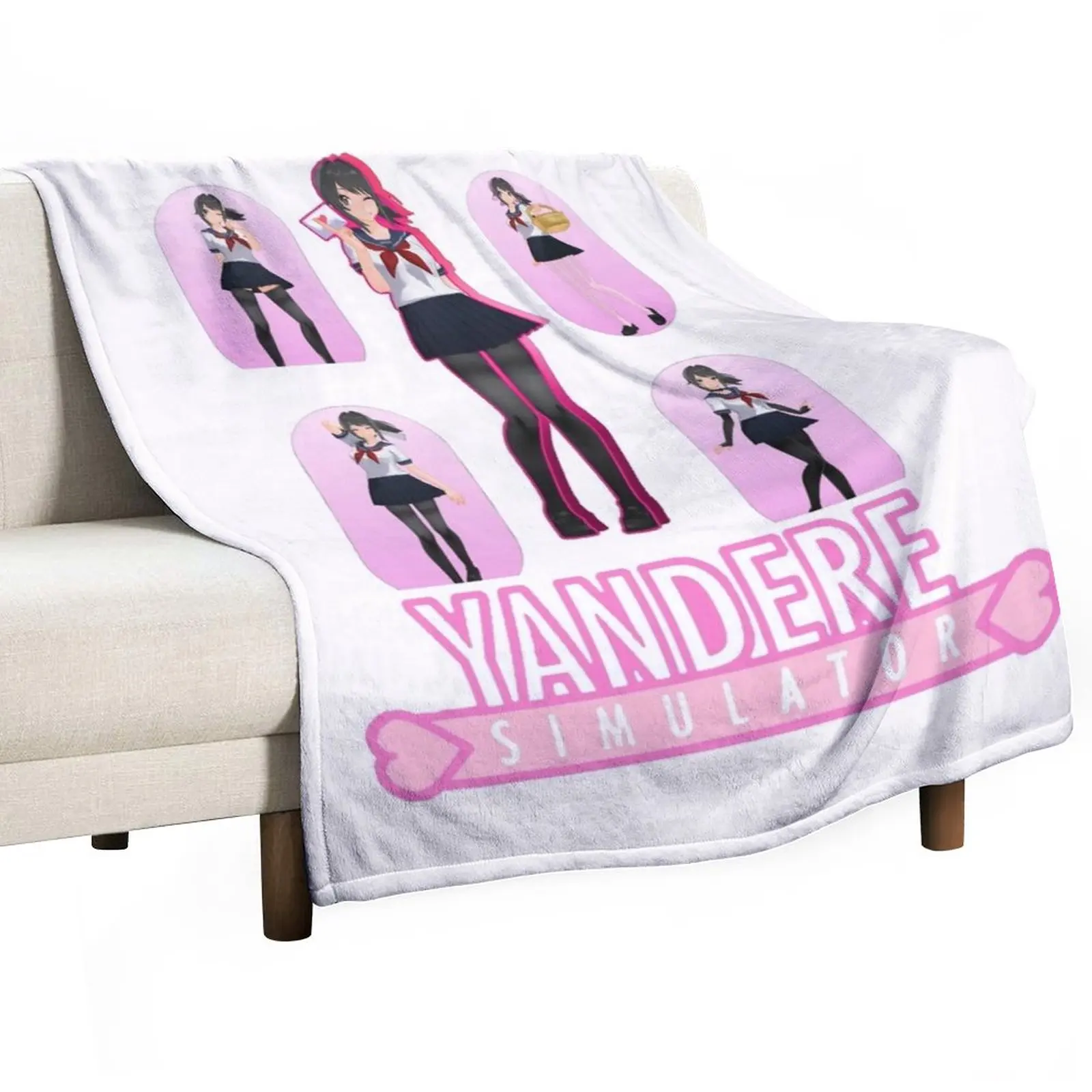 Yandere Simulator-Yandere Sim-Yandere Simulator Yandere Simulator Coperta Da Tiro Per Coperte Belle Per Bambini