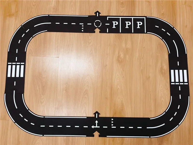 Kids Baby Play Mat Road Carpet Puzzle Toys DIY Flexible Car City Floor Track Carpet Game Puzzels Set Fun Gym Mat Children Toy 6