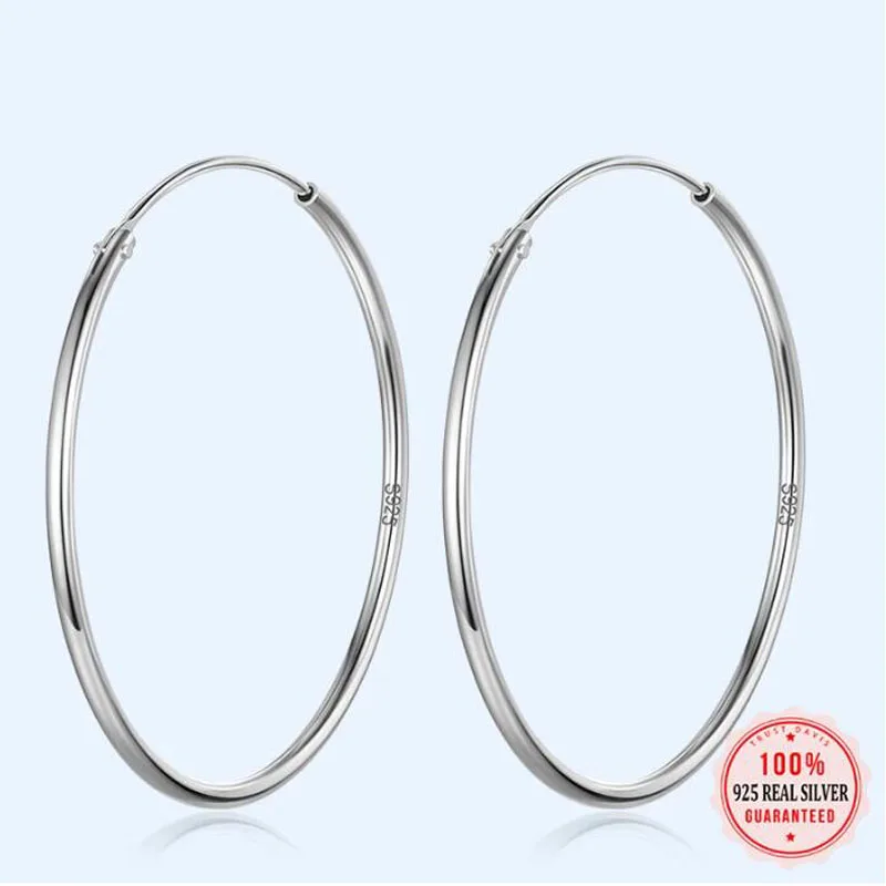 ANDYWEN Pendient De Plata De Ley 925 Para Mujer, Piercing De óvalo