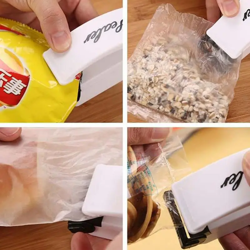 Mini Heat Bag Sealing Machine Package Sealer Bags Thermal Plastic Food Bag Closure Portable Sealer Food Packaging Heat Sealer 5