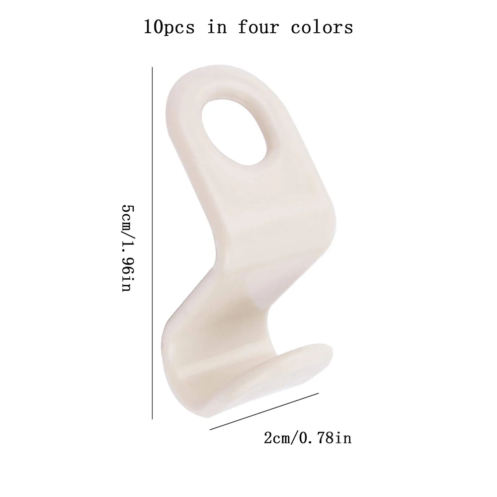 10-100pcs- Wardrobe Hanger Hooks Multifunction Cascading Plastic Bedroom Wardrobe Storage Space Saving Coat Hook