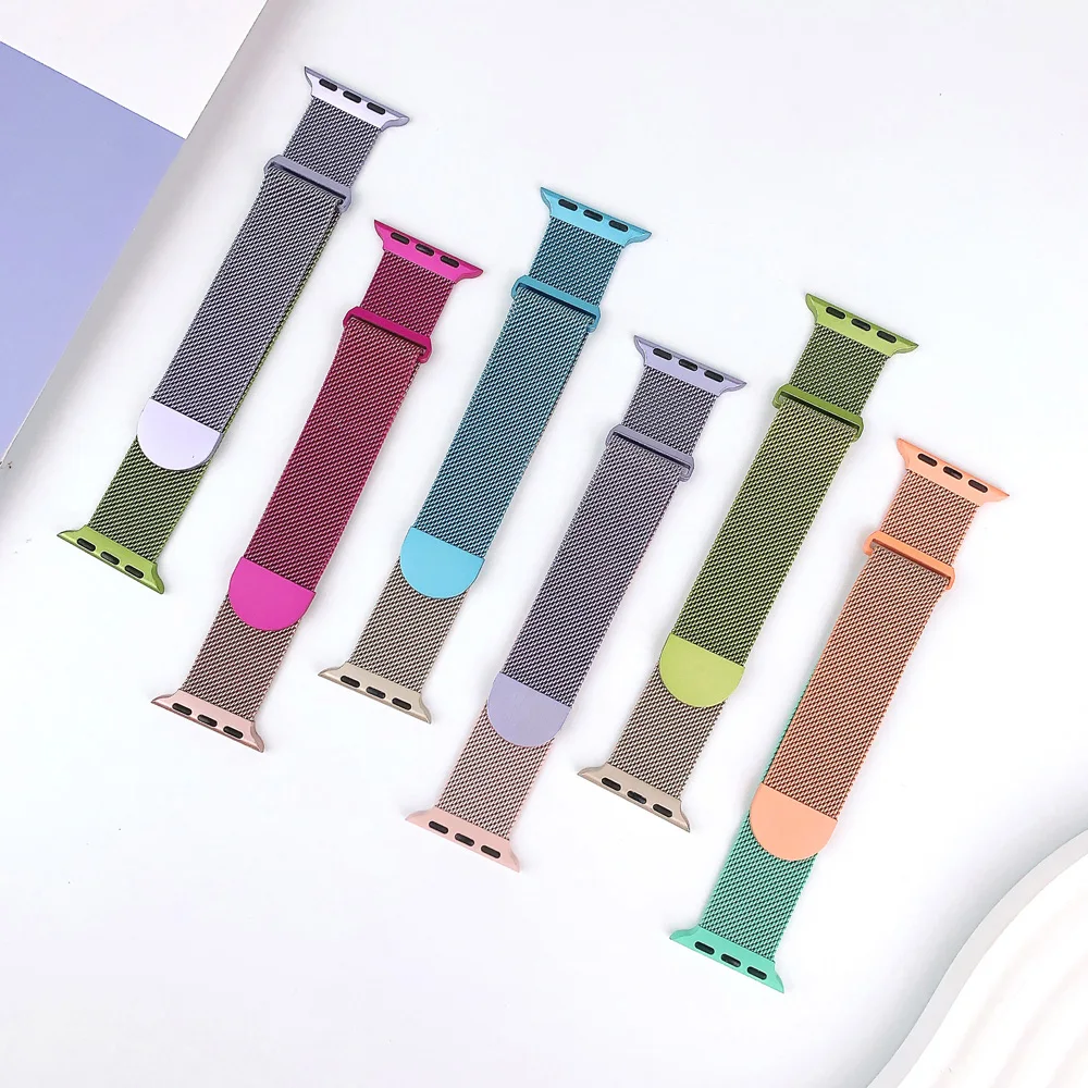 Gradient Dual-Tone Milanese Magnetic Wristband - Stainless Steel Strap