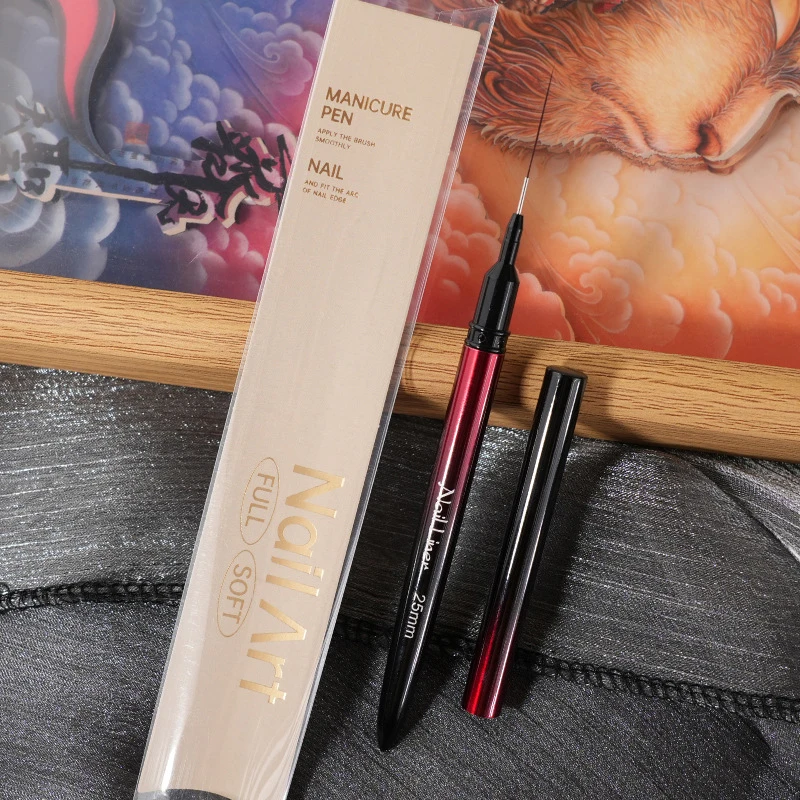 6/9/12/15/18/25mm Nail Liner Brush Handle Nail Art Pen Brush Drawing Lines Stripe Painting Flower Pen Art Manicure Tools