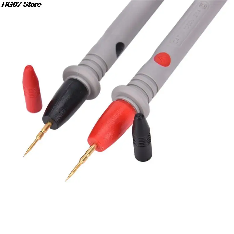 Multimeter Probes 2Pcs/Set Needle Silicone Wire Gold-Plate Tip Probe Test Leads for Digital Multimeter