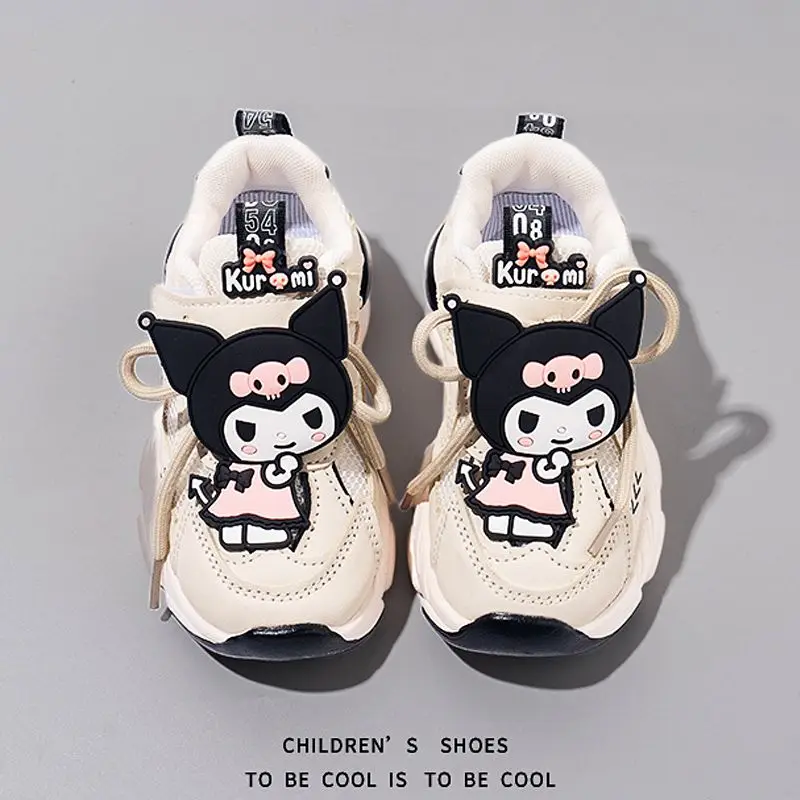 

Kawaii Kuromi Sneakers Girls Sanrio Anime Cute Boys Running Shoes Spring Autumn Comfortable Breathable Board Shoes Gift for Kids