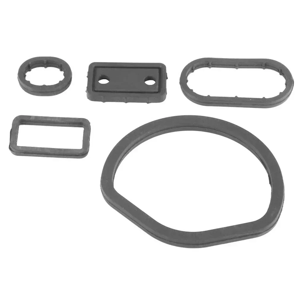 Oil Filter Housing Seal Gasket Kit 5pcs For Mercedes W163 W202 W208 W210 1121840061 1121840161 1121840261 1121840361