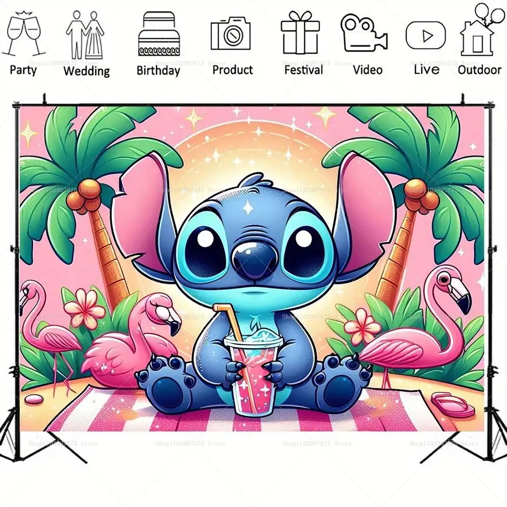 Stitch Natal Desenho: O Fundo Perfeito para Festa de Aniversário com Tema  Lilo \u0026 Stitch, image size:1000x1000