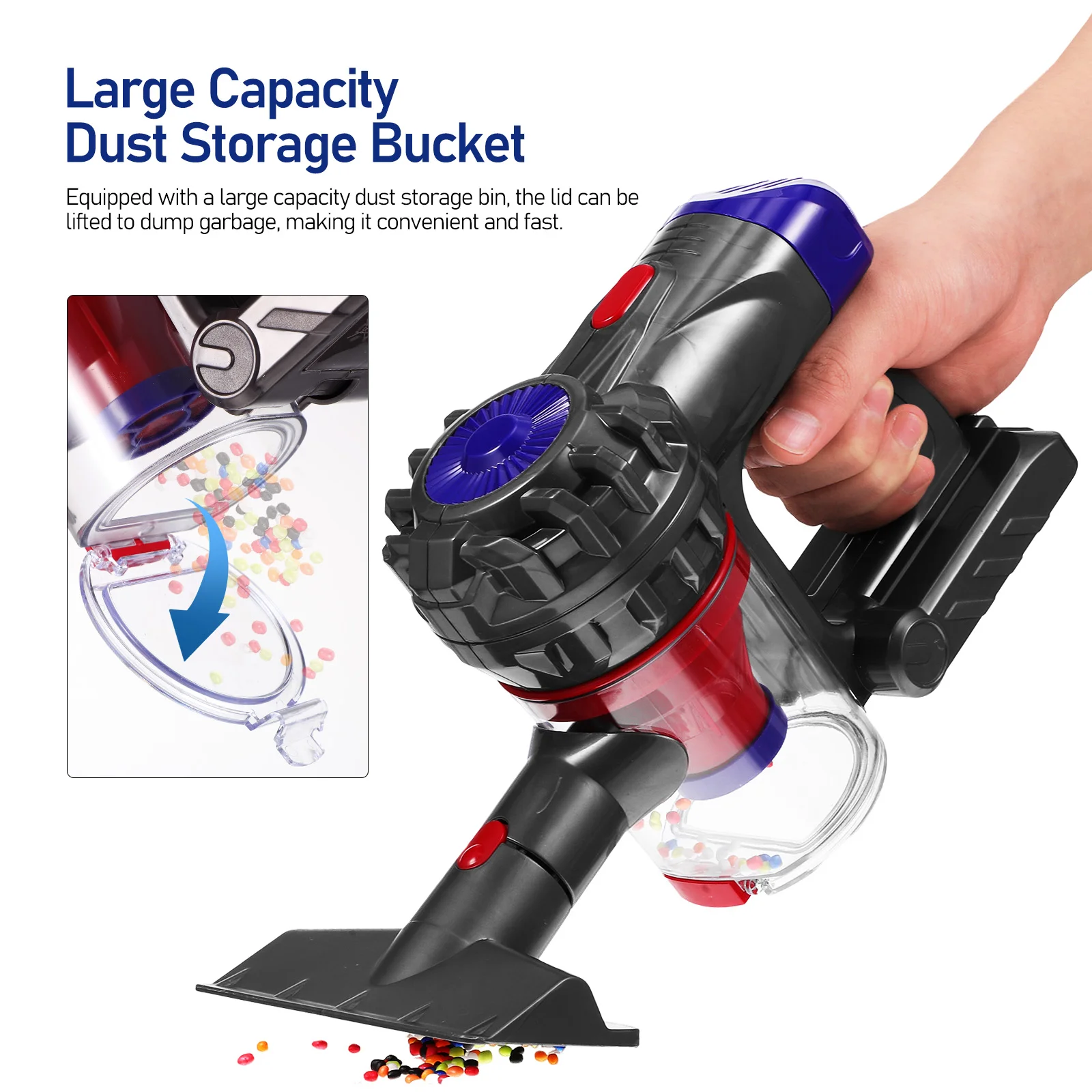 1009 Vacuum Cleaner English Color Box Kids That Cleaning Toys Pretend Play And Simulated Life Children'S Set Sanitation Broom 5