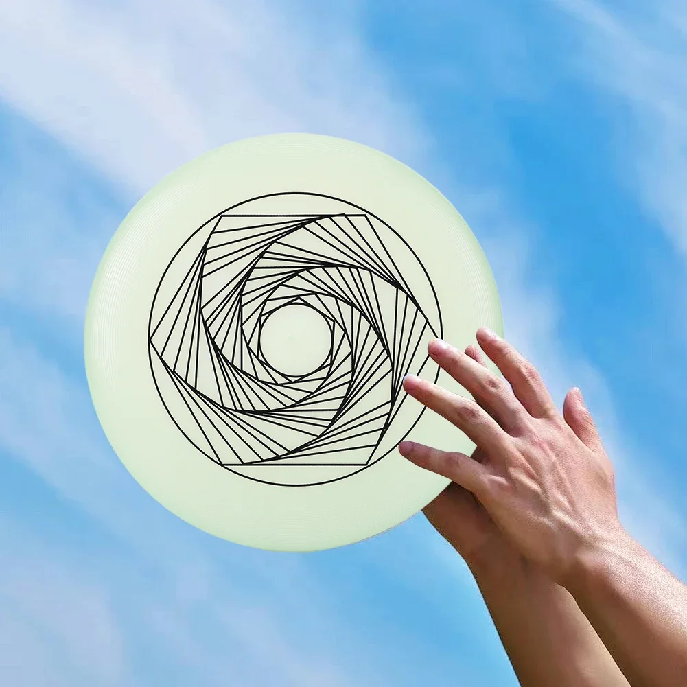 Flying Disc Fluorescence Flying Discs 175g Ultimate Flying Saucer Glow in Dark Ultimate Discs Outdoor Sports Beach Camping Game