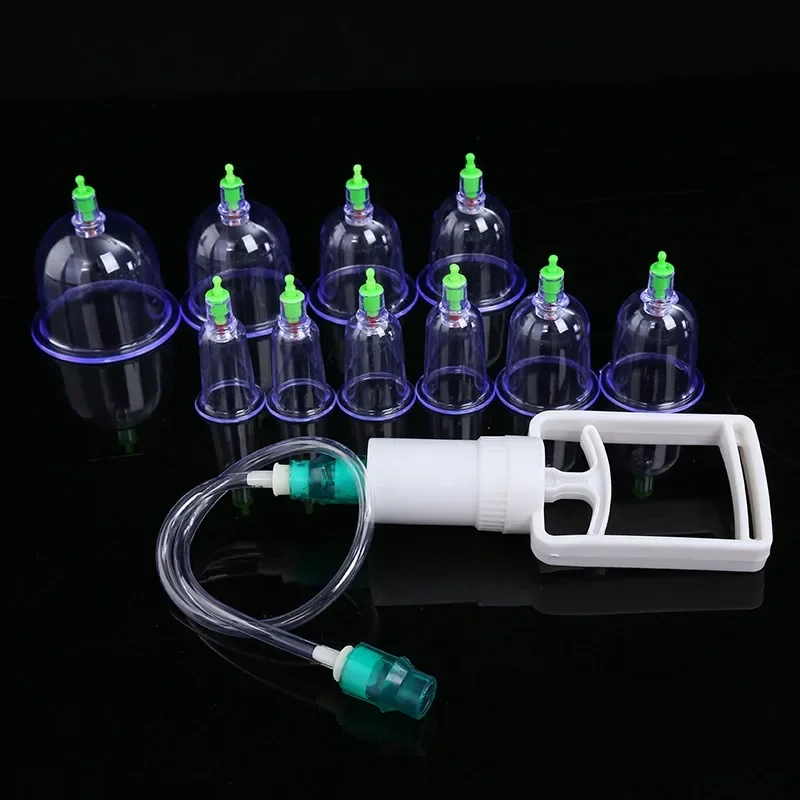 

Professional 6Pcs Medical Chinese Vacuum Body Cupping Massager Therapy Cans Vacuum Cupping Slimming Body Relax Banks Tank
