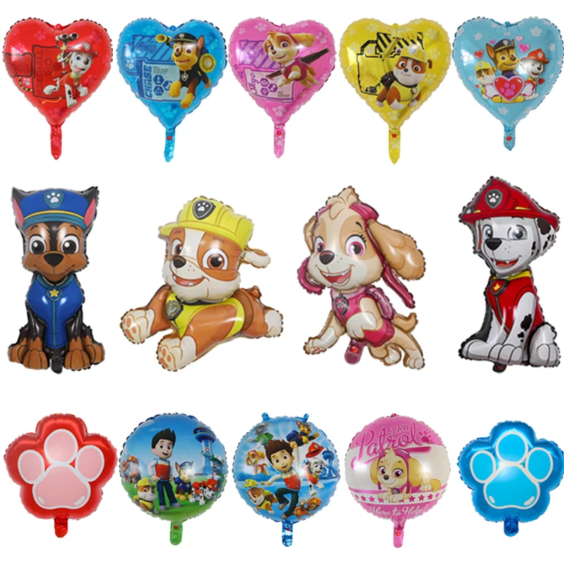 Paw Patrol Thema Party Hund Ballon Ryder Marshall Rubble Chase Skye Rocky Cartoon Figur Geburtstag Party Dekoration Lieferungen