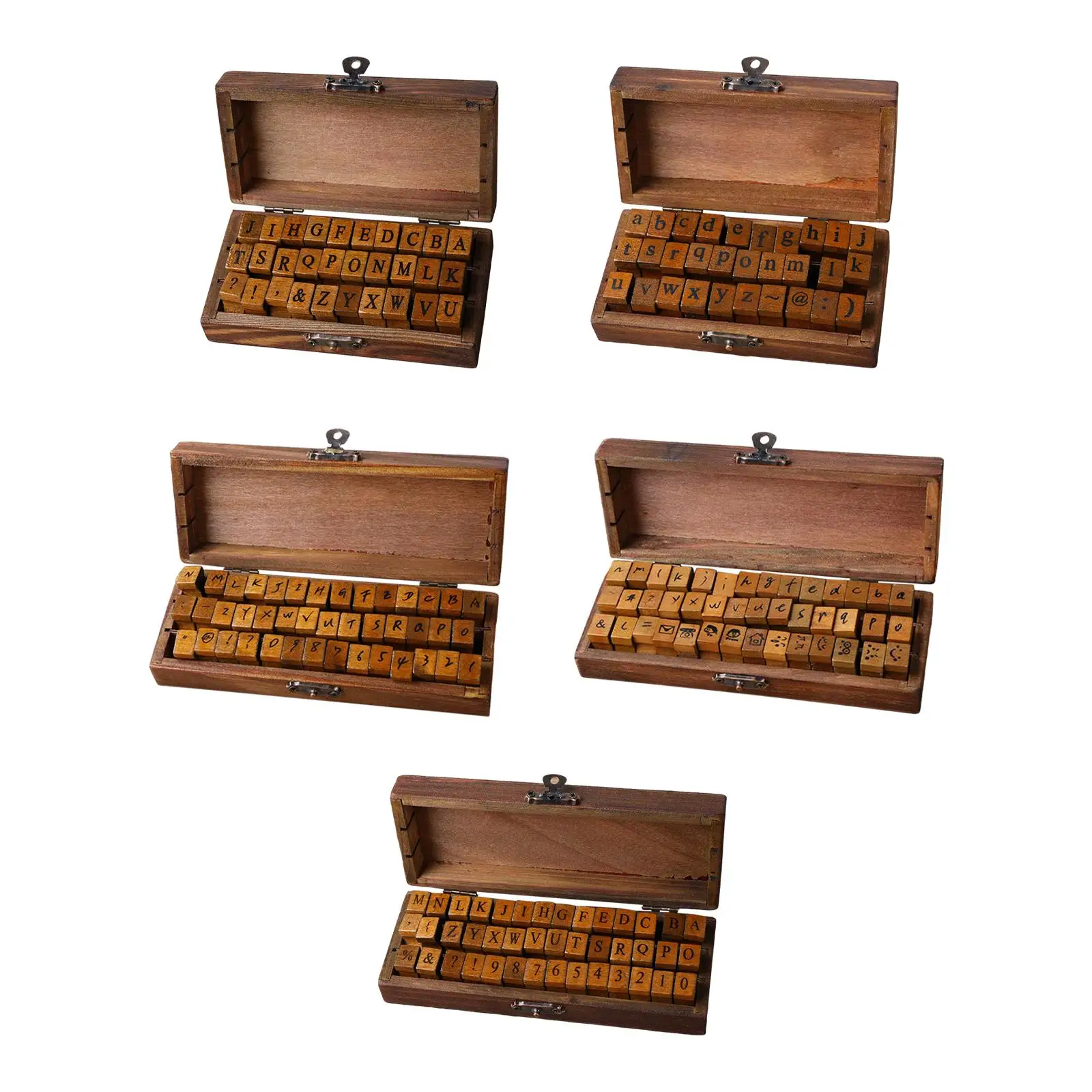 Wooden Rubber Stamps Alphabet Letter Diy Crafts Card Scrapbooking W