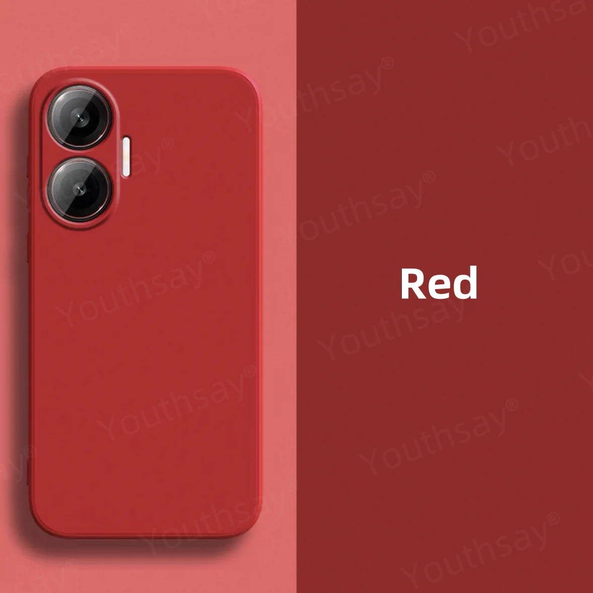 Soft Liquid Silicone TPU Phone Case with Camera Protector and Bumper Design