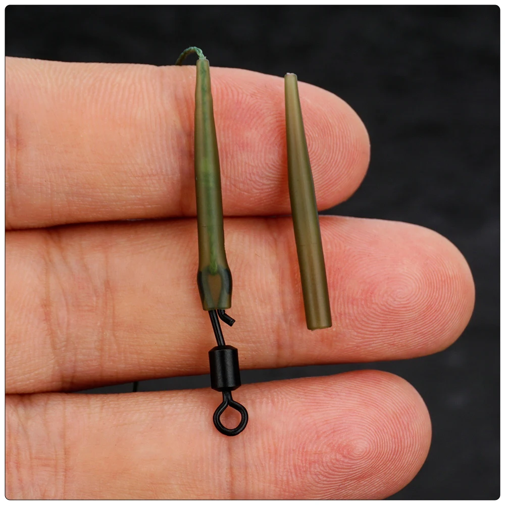 Hirisi 20 Stück Karpfenangeln Gummihülsen Anti Tangle Fishing Terminal Tackle AH005 Karpfenangeln Zubehör – Detail 2