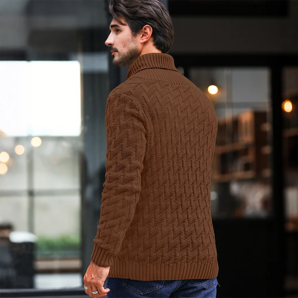 Men’s Winter Shawl Collar Sweater 3