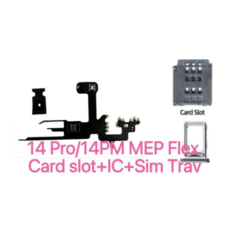 MEP Flex 내장형 DB 듀얼심 Mep 슬롯 카드 (아이폰 12, 13, 14, 15, 16, 17 시리즈용)