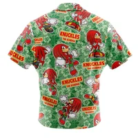 Knuckle's Sonic The Hedgehog Button UpHawaiian ShirtFashion Trend Breathable Loose Versatile Casual Sports Summer Men 2